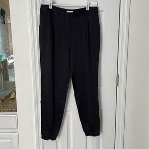 Kate Spade Black Pleated Cinch Bottom Dress Pant/jogger